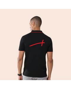 Greys&Blues Jacq Polo T-Shirt-Black with Red SW